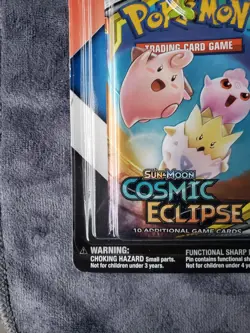 Pokemon TCG Cosmic Eclipse & Chilling Reign 2 Pack Blister w/ Celebi Pin Sealed - Image 2