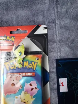 Pokemon TCG Cosmic Eclipse & Chilling Reign 2 Pack Blister w/ Celebi Pin Sealed - Image 4