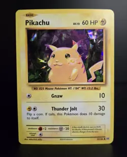 Pokemon TCG - PIKACHU - 35/108 - CRACKED ICE HOLO PROMO - EVOLUTIONS (2016) - LP - Image 1