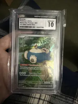 Pokemon Black Star Promo Snorlax 051 CGC 10 Gem Mint - Image 1
