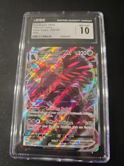 Pokemon TCG Corviknight VMAX Battle Styles Card 110/163 CGC 10 Gem Mint - Image 1