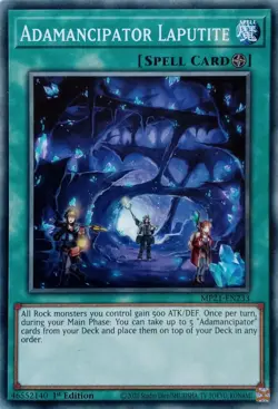 MP21-EN233 ADAMANCIPATOR LAPUTITE COMMON 1ST EDITION YuGiOh CARD - Image 1