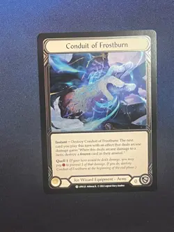 FAB UPR125 Conduit of Frostburn COLD FOIL Ice Wizard Equipment Flesh & Blood TCG - Image 1