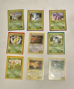 Pokemon TCG 9 Card Lot of 1st Edition Gym Challenge Cards No Duplicates NM - Image 2