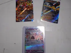 Lot of 3 Japanese Pokemon EX Cards Pack Fresh - Image 1