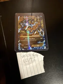 Pokemon Mega M Charizard EX TCG Secret Ultra Rare Holo Card XY Flashfire 108/106 - Image 2