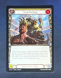 FAB HVY012 Send Packing Brute Action Majestic Flesh and Blood TCG - Image 1