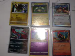 Lot of 6 Pokemon English Reverse Holo/Holo/Cosmos Holo Cards - Image 1