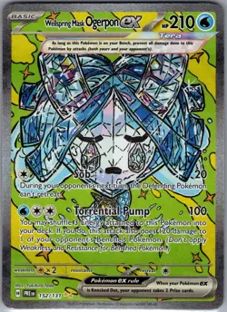 Wellspring Mask Ogerpon ex 152/131 Prismatic Evolutions - Pokemon Card - NM - Image 1