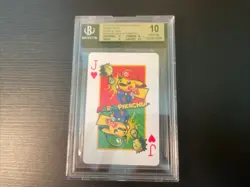 2016 Pokemon Center Mario Pikachu Playing Card | Jack of Hearts | BGS 10 - Image 1