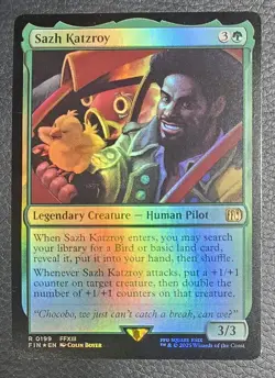 Sazh Katzroy Final Fantasy Foil MTG NM Magic Card - Image 1