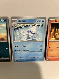 Pokemon Cards Lot Of 5 Miscut Error Cards From White Flare - Image 3