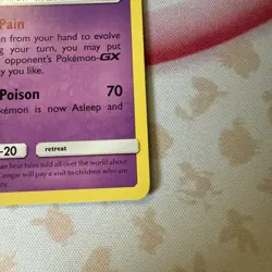 Gengar 70/214 Sun & Moon Regular Rare Unbroken Bonds LP Pokemon Card - Image 5