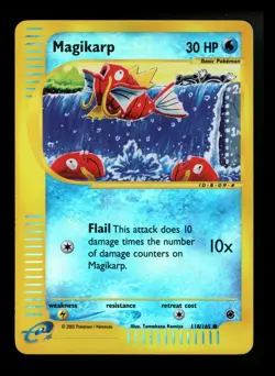 Magikarp 118/165 Expedition 2002 Reverse Holo Pokemon Card TCG - Image 1
