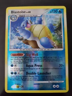Blastoise 2/127 Reverse Holo Rare Pokemon TCG DP Platinum Card Near Mint NM - Image 1