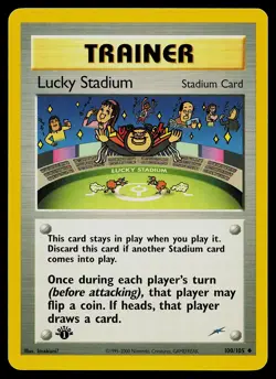 Pokemon Card - Lucky Stadium Neo Destiny 100/105 Uncommon 1st Edition - Image 1