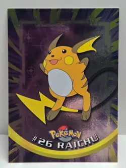 #26 Raichu 1999 Topps Chrome Pokemon Card Series 1 Blue Logo - NM - US Seller - Image 1