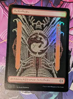 MTG *FOIL FULL ART * Phyrexia: All will be One MOUNTAIN (Phyrexian) NM - Image 1