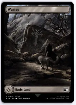 Magic the Gathering MTG Wastes L FINAL FANTASY 309 NM - Image 1