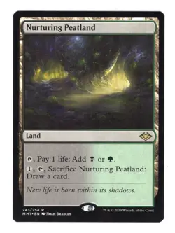 Nurturing Peatland, #243, MtG, Modern Horizons, Rare, Near Mint - Image 1