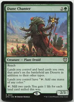 Dune Chanter 31 Rare Commander: Outlaws of Thunder Junction NM MTG - Image 1