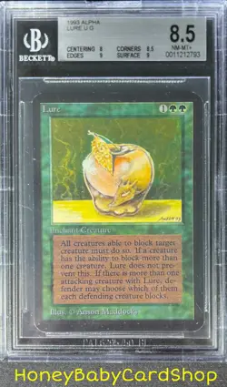 MTG Limited Edition Alpha 1993 Lure BGS 8.5 NM/MT+ Old School 93/94 - Image 1