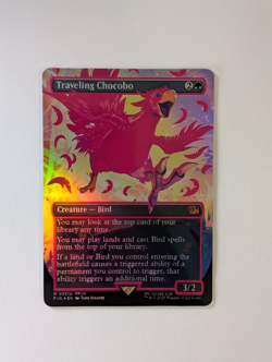 Traveling Chocobo Set Foil Sticker | Final Fantasy MTG Commander - Image 1