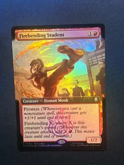 MTG Firebending Student Extended Foil Buy a Box Promo Magic the Gathering TCG - Image 1