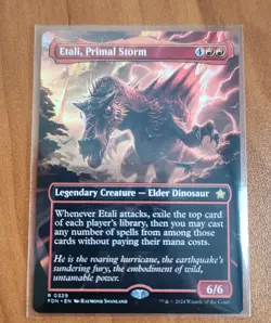 Magic MTG Etali, Primal Storm FDN 0329 Borderless Rare - NM condition - Image 1