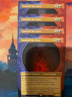 MTG Lord of the Rings Gandalf the Grey Showcase x 4 - Image 1