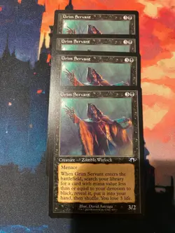 MTG Modern Horizons 3 Grim Servant Retro Frame x 4 - Image 1