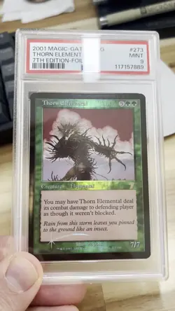 MTG THORN ELEMENTAL FOIL 7th Edition - PSA 9 - Image 2