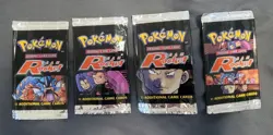 EMPTY Pokemon Team Rocket Pack WRAPPERS - Set of 4 - WOTC 2000 - Image 1
