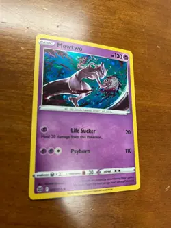 Pokemon TCG Mewtwo 056/172 Cosmos Holo Rare Promo Mew V Box NM - Image 1
