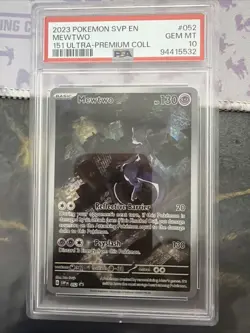 2025 Mewtwo Promo #52 Pokemon Scarlet & Violet 151 PSA 10 - Image 1