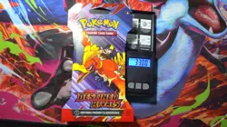Heavy 33.00g Pokemon TCG Destined Rivals Sleeved Booster Pack - Image 1