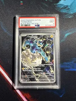 2025 POKEMON SVP EN ENGLISH PROMO THUNDURUS BLACK BOLT POKEMON CENTER PCETB PSA9 - Image 1