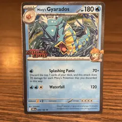 Misty's Gyarados 049/182 Destined Rivals Stamped Cosmo Foil - Pokemon TCG - NM - Image 1