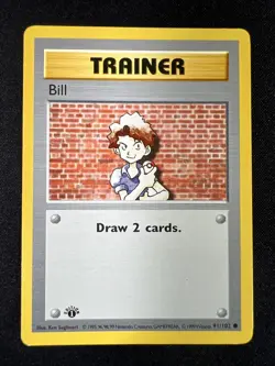 Pokemon TCG Base Set 1st edition Shadowless Bill #91 - Image 1