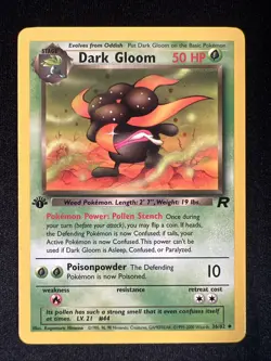 Pokemon Team Rocket 1st Edition Uncommon Dark Gloom #36 NM - Image 1