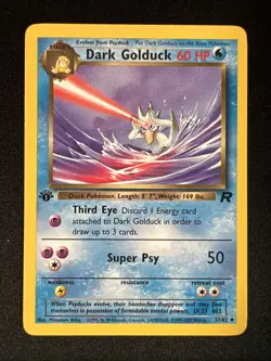 Pokemon Team Rocket 1st Edition Uncommon Dark Golduck #37 NM - Image 1