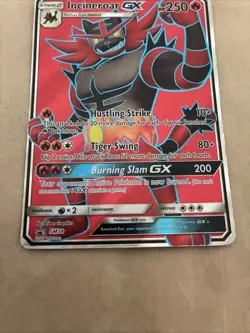 *Damaged* 2017 Pokemon Tcg Incineroar GX Black Star Promo SM38 Alola Full Art - Image 3