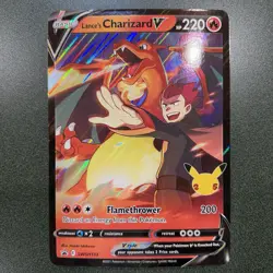 Pokemon Celebrations Lance's Charizard V Oversized Jumbo Promo SWSH133 NM SWSH - Image 1