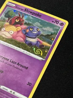 Galarian Slowpoke SWSH126 HD GALAXY SWIRL Pokemon Evolving Skies Blister Promo - Image 1