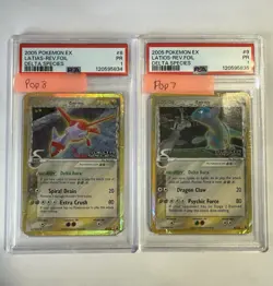 Latios #8 And Latios #9 Pokemon EX Delta Species Rev.Foil PSA 1 Sequential Pair - Image 1