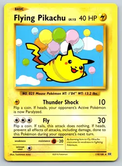 Flying Pikachu | 110/108 | XY Evolutions | Secret Rare | English | Pokemon - Image 1