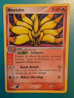 2007 Pokemon EX Power Keepers Ninetales #19/108 HP - Image 1