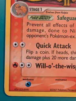 2007 Pokemon EX Power Keepers Ninetales #19/108 HP - Image 5
