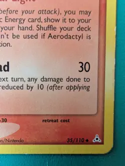 2006 Pokemon EX Holon Phantoms Aerodactyl (Delta Species) #35/110 MP - Image 4