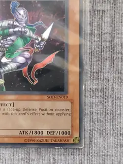 Yu-Gi-Oh! Ninja Grandmaster Sasuke Rare - 1st Edition - SOD EN019 MP - Image 5